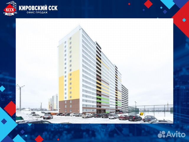 2-к квартира, 58.8 м², 2/17 эт.