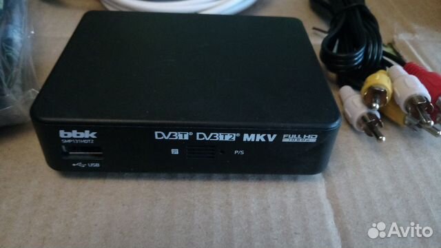 Ресивер DVB-T2 BBK SMP131HDT2 + кабель 5м Ресивер DVB-T2 BBK SMP131HDT2 + кабель 5м