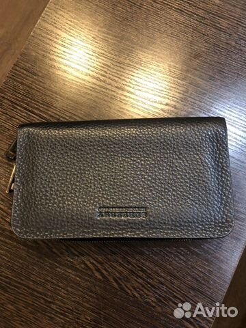 Портмоне Burberry, кошелек мужской, две секции