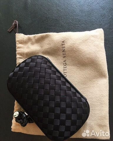 Сумка - клатч Bottega Veneta черного цвета (новая) Сумка - клатч Bottega Veneta черного цвета (новая)