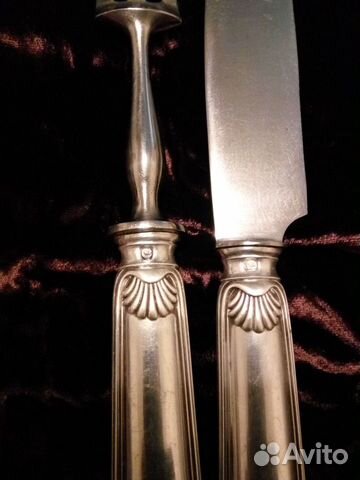 Старинный столовый набор для мяса Старинный столовый набор для мяса