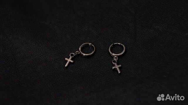 Серьги в уши с Крестом