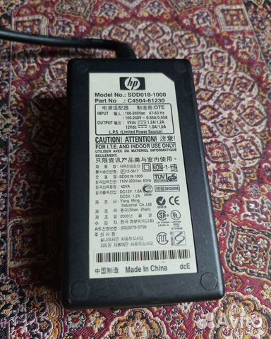 Блок питания (адаптер) HP C4504-61221 SDD018-n1000 Блок питания (адаптер) HP C4504-61221 SDD018-n1000