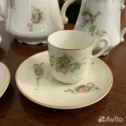 Сервиз кофейный Антик Limoges конец хix века Сервиз кофейный Антик Limoges конец хix века