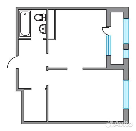 1-к квартира, 45.1 м², 24/26 эт.
