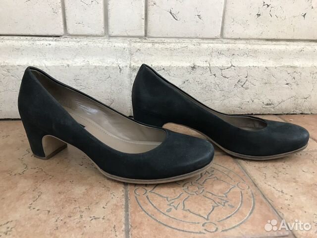 Кожаные туфли Ecco черные