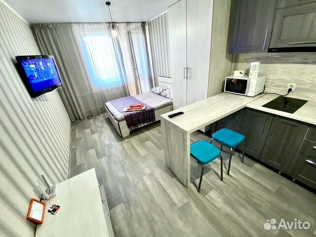

Квартира-студия, 37 м², 2 кровати