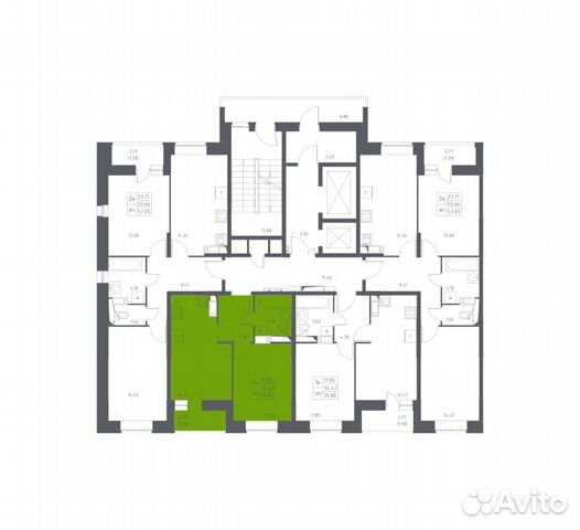 1-к квартира, 35.9 м², 17/17 эт. 1-к квартира, 35.9 м², 17/17 эт.