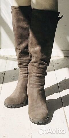 Сапоги замшевые на гейше Сапоги замшевые на гейше