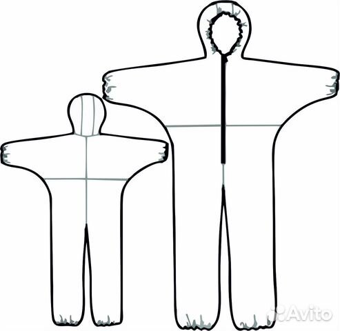 Комбинезон защитный одноразовый Комбинезон защитный одноразовый