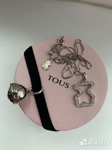 Золотое оригинальное колье Тоus с бриллиантами 750