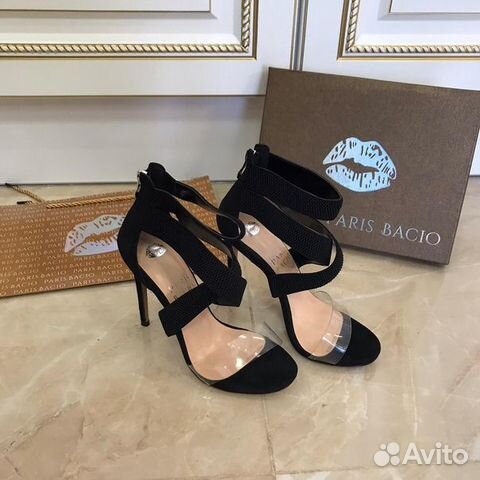 Босоножки Paris Bacio замшевые черные Босоножки Paris Bacio замшевые черные