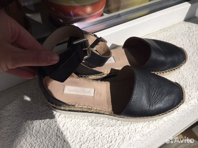 Эспадрильи кожаные See by Chloe