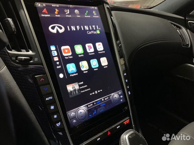 Гу в стиле Tesla для Infiniti Q50, Android