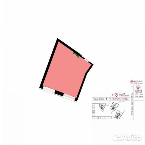 Сдам помещение свободного назначения, 43 м²