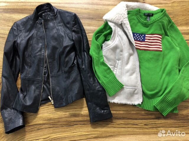 Кожаная Куртка, жилет, свитер Ralph Lauren Кожаная Куртка, жилет, свитер Ralph Lauren