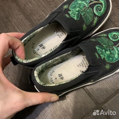 Слипоны H&M хамелеоны 27р