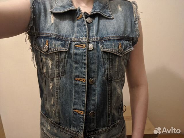 Джинсовая жилетка Джинсовая жилетка