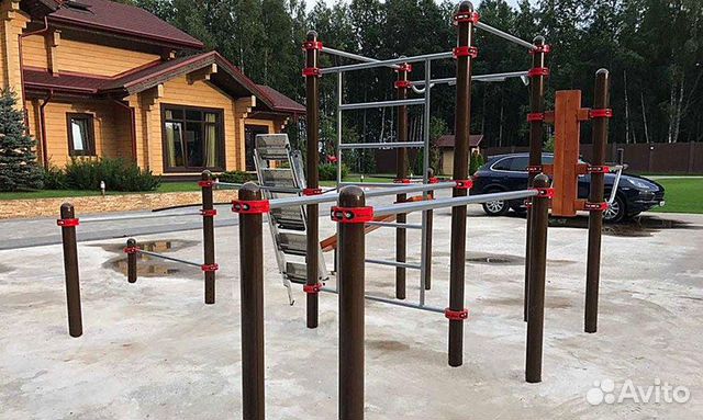 Уличный турник брусья, спортивная площадка воркаут