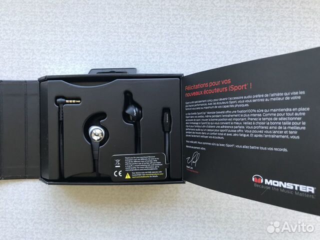 Новые фирменные наушники Monster iSport Strive Новые фирменные наушники Monster iSport Strive