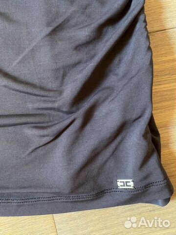 Кофта/топ с кожаным декором Elisabetta Franchi, ор Кофта/топ с кожаным декором Elisabetta Franchi, ор