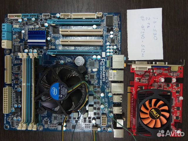 Материнская плата1155 GA-55 +CPU Материнская плата1155 GA-55 +CPU