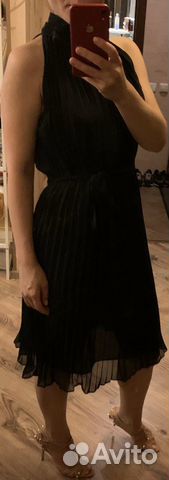 Платье чёрное коктейльное новое