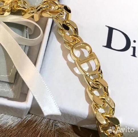 Чокер диор CD Dior цепь колье кулон Чокер диор CD Dior цепь колье кулон