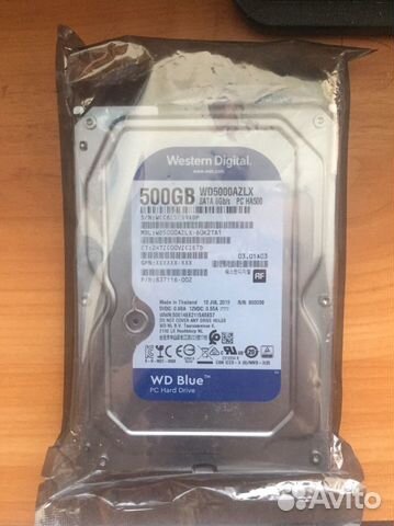 Жесткий диск Western Digital Blue 500gb