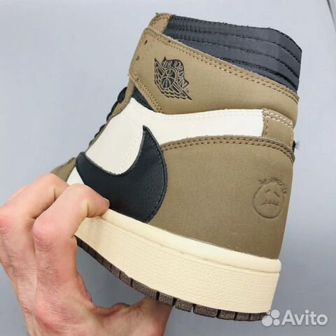 Кроссовки Nike Air Jordan1 коричневые Кроссовки Nike Air Jordan1 коричневые