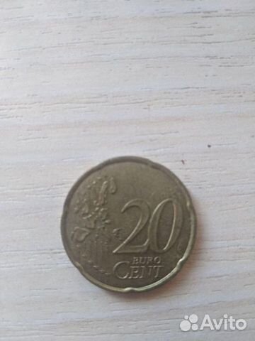 Монета 20 cent euro 1999 France Монета 20 cent euro 1999 France