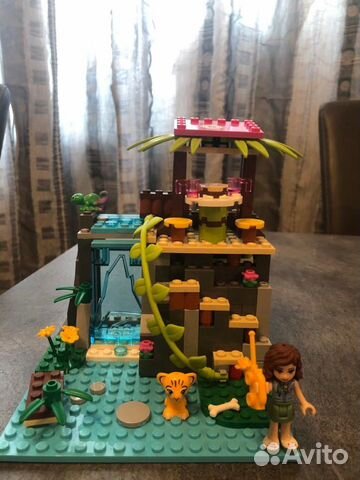 Лего френдс джунгли спасение тигрёнка у водопада