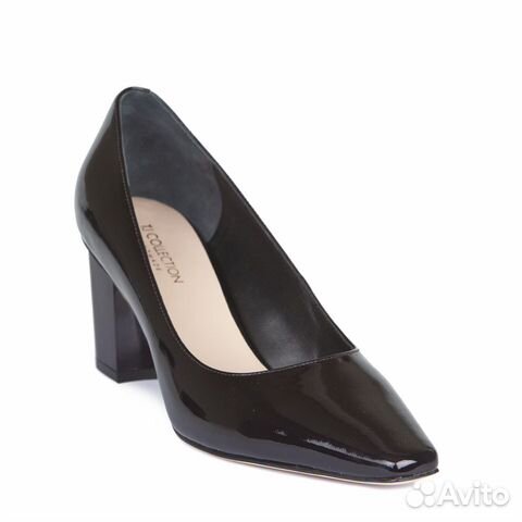 Туфли черные лакированные р.38 кожа