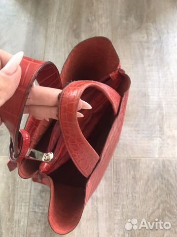 Сумка Furla кожаная красная Сумка Furla кожаная красная