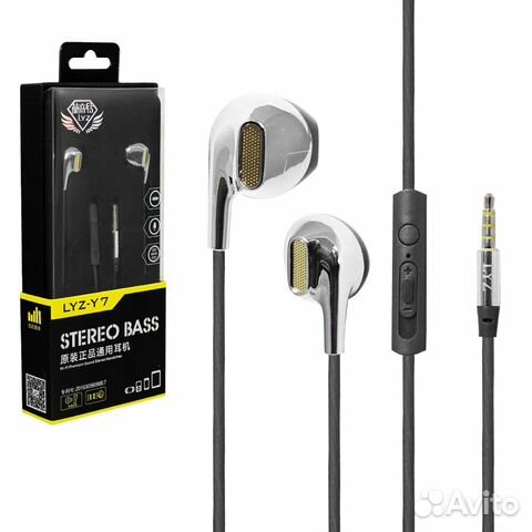 HandsFree (Гарнитура) Premium LYZ Y7 черный