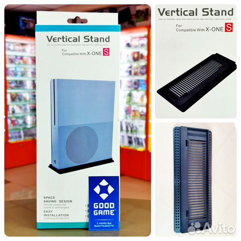 Вертикальная подставка для Xbox One S Новая