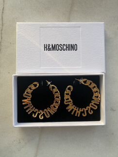 H&M и Moschino серьги лимитированная коллекция