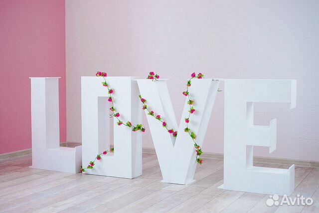 Объемные буквы love из фанеры