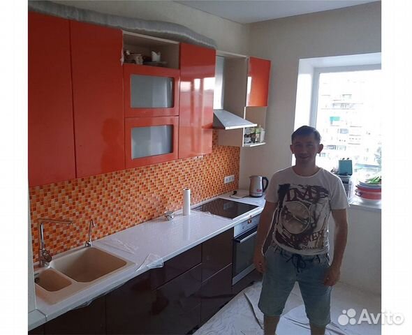 Замена столешниц, фасадов и фартука