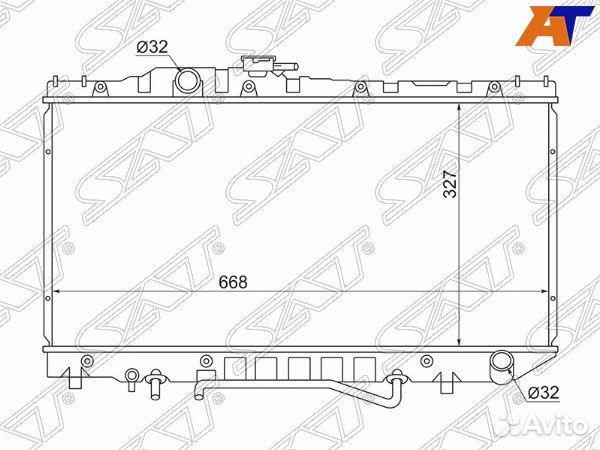 Радиатор toyota corona