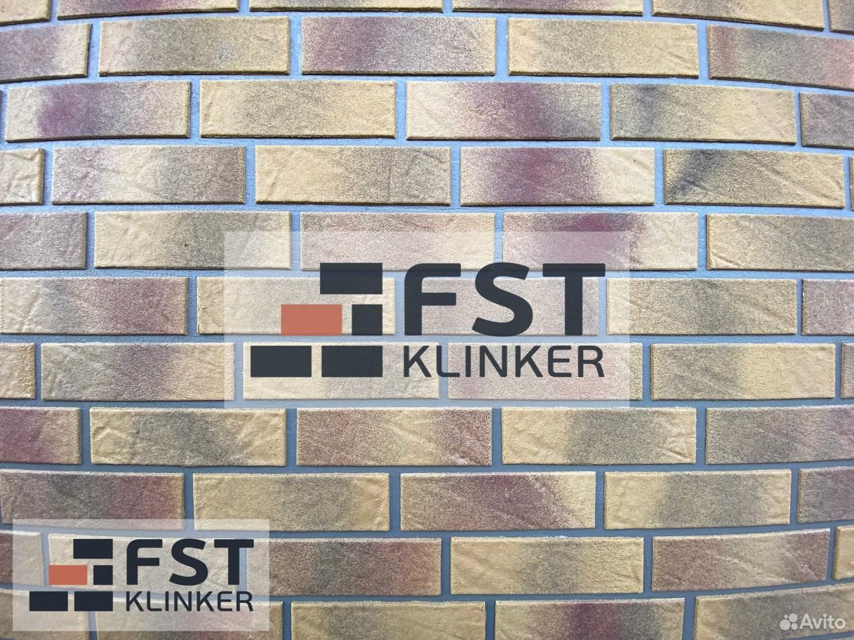 Гибкая клинкерная плитка fst с защитной пленкой на фасадной сетке