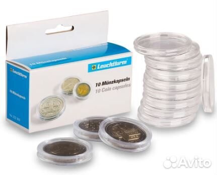 Капсулы для монет Leuchtturm р д (41 мм - 10 капс)