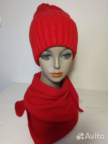 Комплект шапка и шарф женский