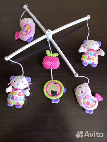 Подвеска музыкальная на кроватку в идеальном состо