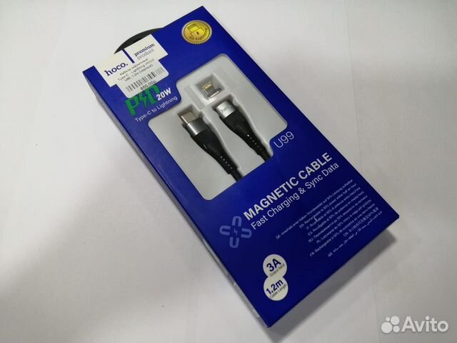 USB дата кабель Lightning to Type-C магнитный