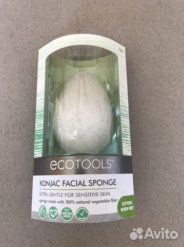 Очищающий спонж конжак для умывания с I-herb