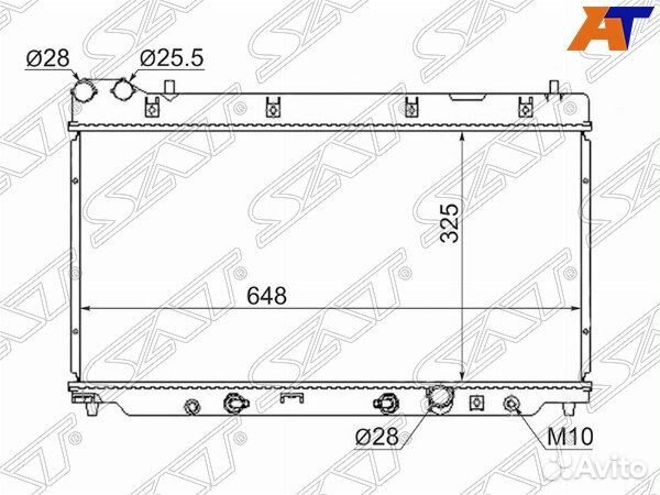 Радиатор honda FIT, honda FIT/jazz GD1-4 01-07 5D