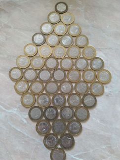 10 рублей биметалл юбилейные