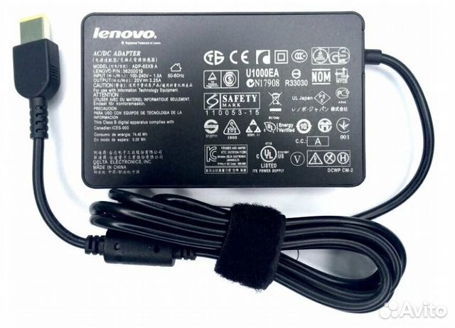 Зарядка для ноутбука Lenovo 20V 2.25A 4.0x1.7