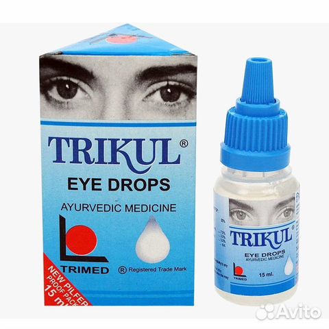 Трикул Тримед капли для глаз Trikul Eye Drops